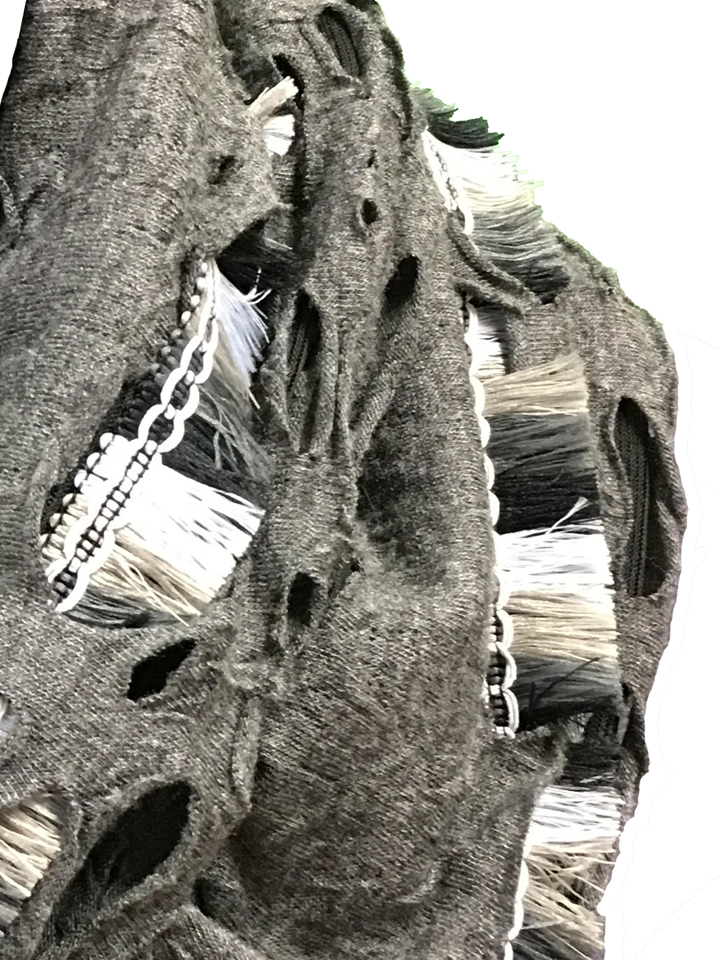 Grey/Black Infinity Scarf