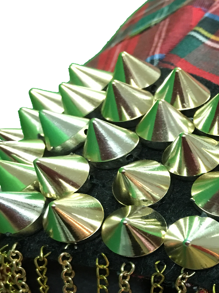 Plaid Shirt with Epaulettes