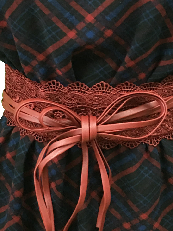 Red & Blue Plaid Dress